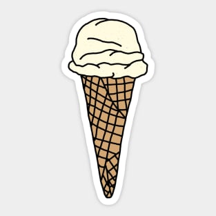 double fold vanilla, salt and straw Sticker